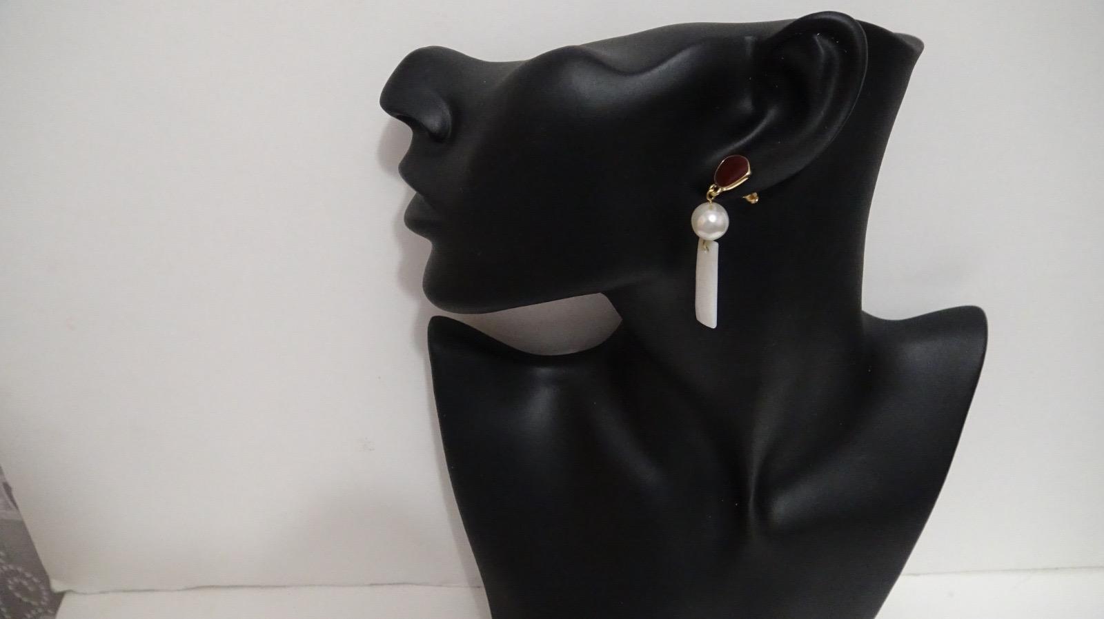 Boucles d'oreilles - Perle de Lune